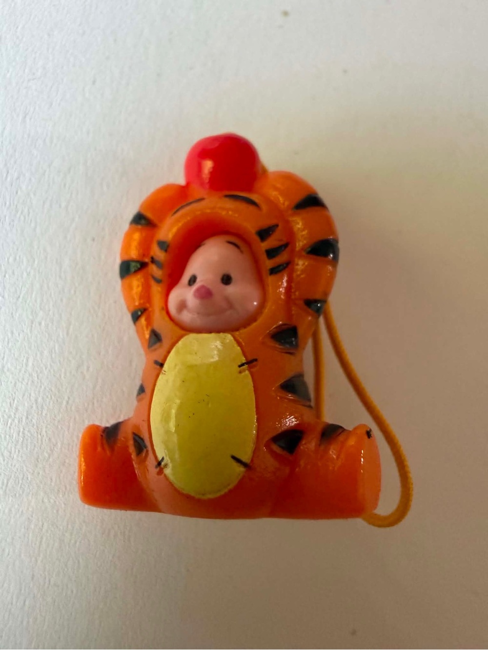 PIGLET AS TIGGER  DISNEY TOMY PEEK-A-POOH SERIES 9 DANGLERS 80TH